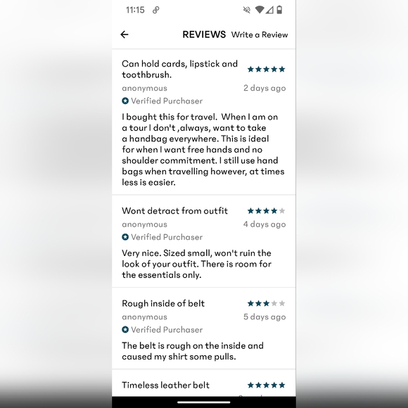 Banana Republic Heritage Leather Belt Bag in Brown Cognac NWT - Picture 8 of 14